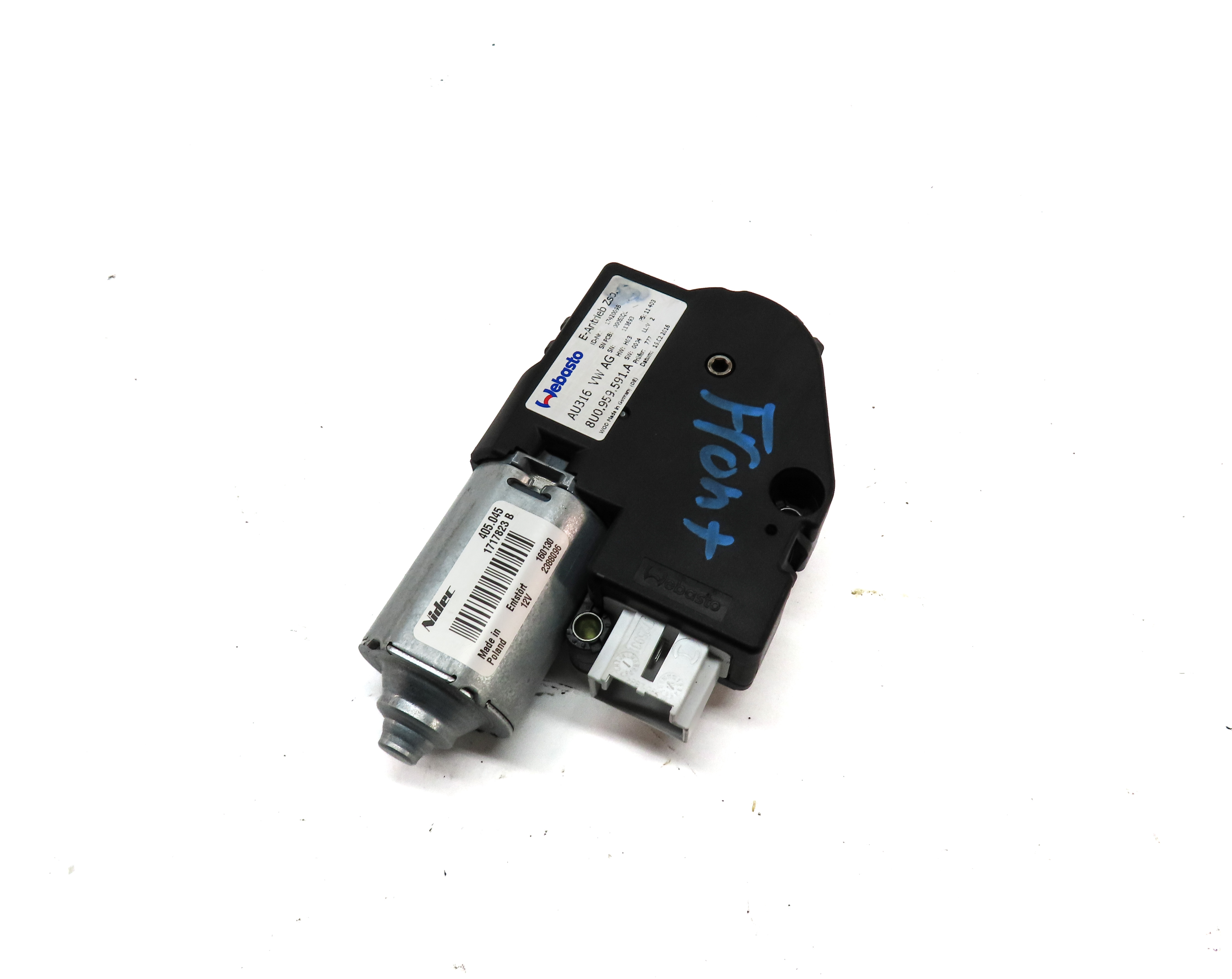 2015-2018 AUDI Q3 (8U) FRONT OR REAR SUNROOF SUN ROOF WINDOW MOTOR — exact item pictured